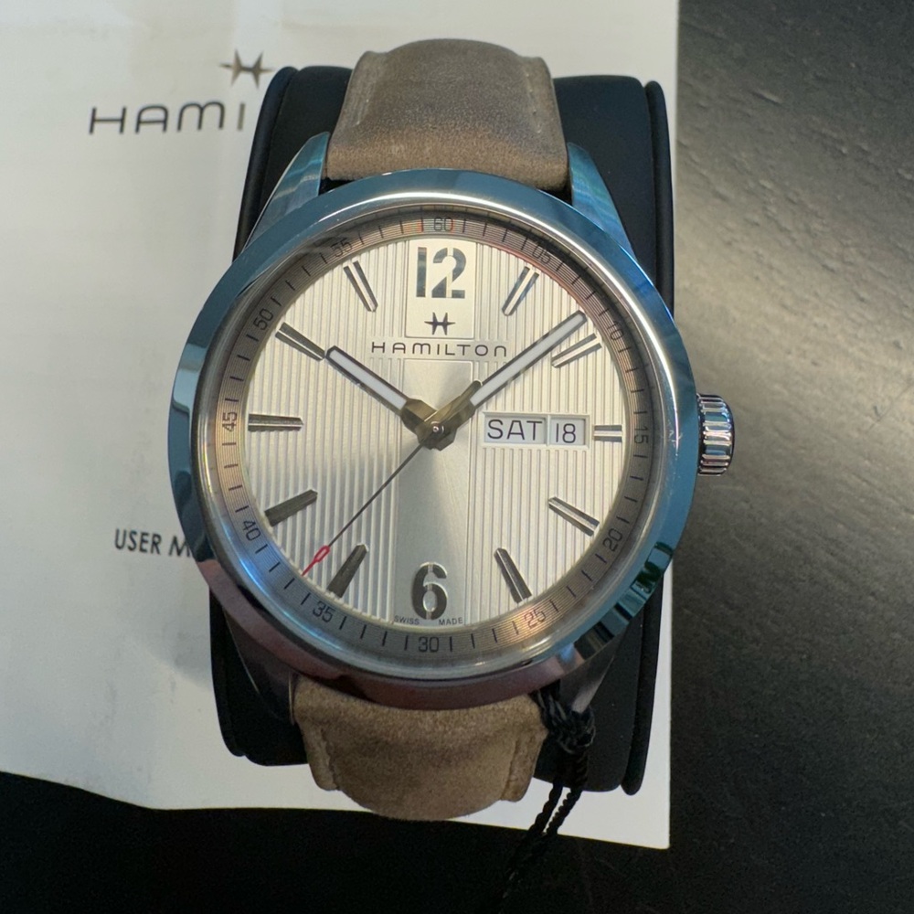 Hamilton Men's Broadway Quartz Watch - Day-Date - H43311915 - 40mm